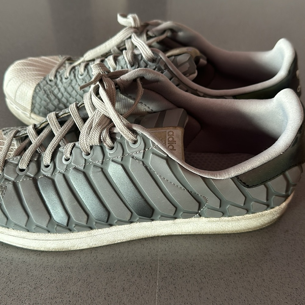 Adidas grey reflective shoes